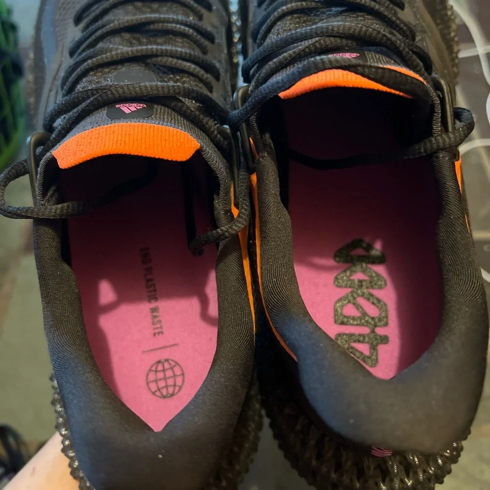 adidas 4DFWD 2 Black and Orange Athletic Shoes - Picture 7 of 11